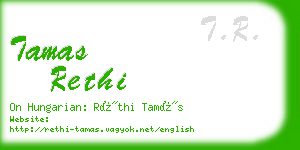 tamas rethi business card